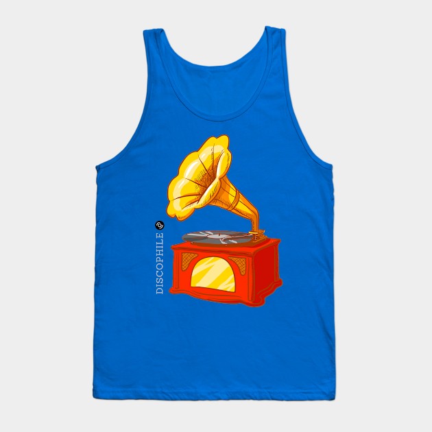 Audiophile phonograph Tank Top by Danderwen Press